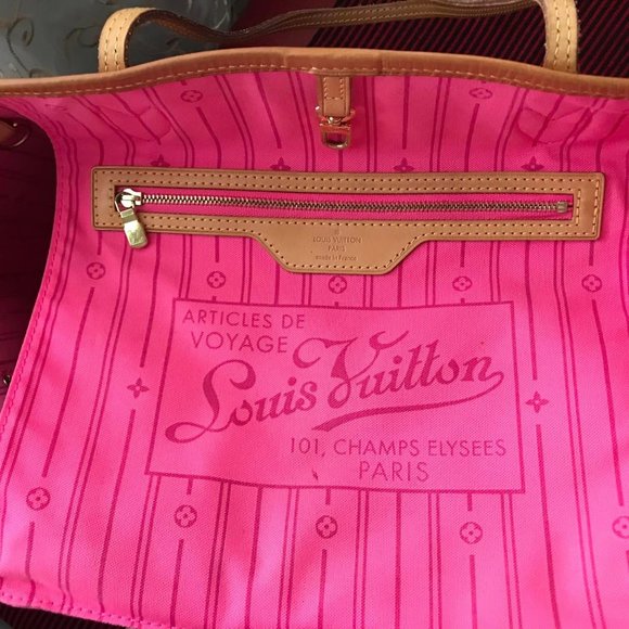 100% AUTHENTIC LTD EDITION LOUIS VUITTON MONOGRAM NEVERFULL ROSES MM - Picture 16 of 16